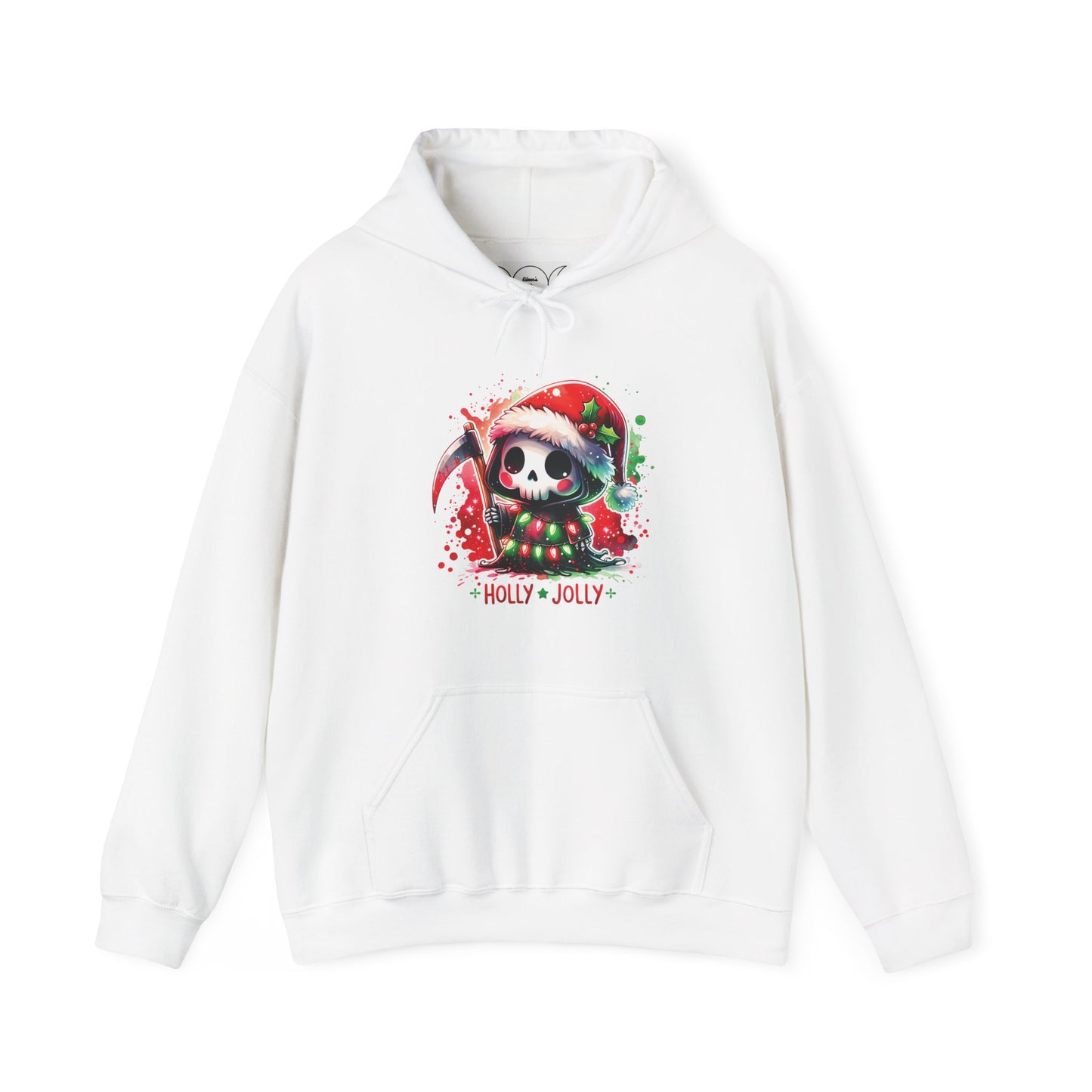 Holly jolly, Unisex Heavy Blend™ Hooded Sweatshirt (no side arm design)