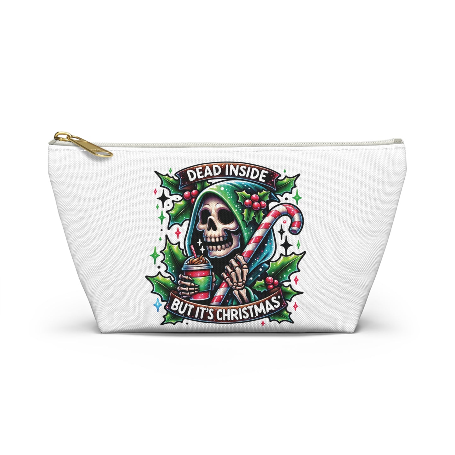 Dead inside but it’s Christmas,  Accessory Pouch w T-bottoms