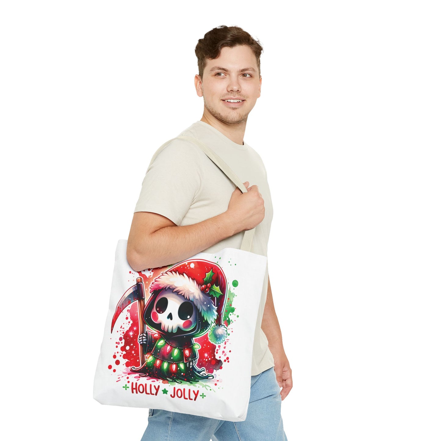 Holly jolly, Tote Bag (AOP)