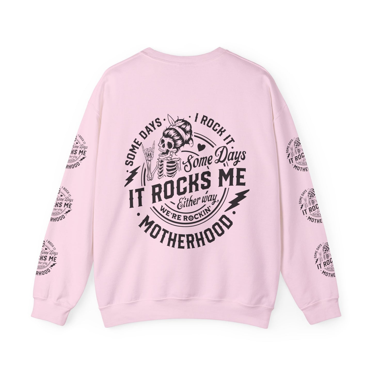 Rocking motherhood, ™ Crewneck Sweatshirt ( side arm design)