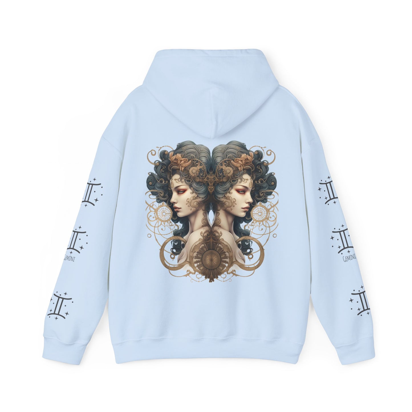 Gemini ,  Unisex Heavy Blend™ Hooded Sweatshirt (no side arm design)