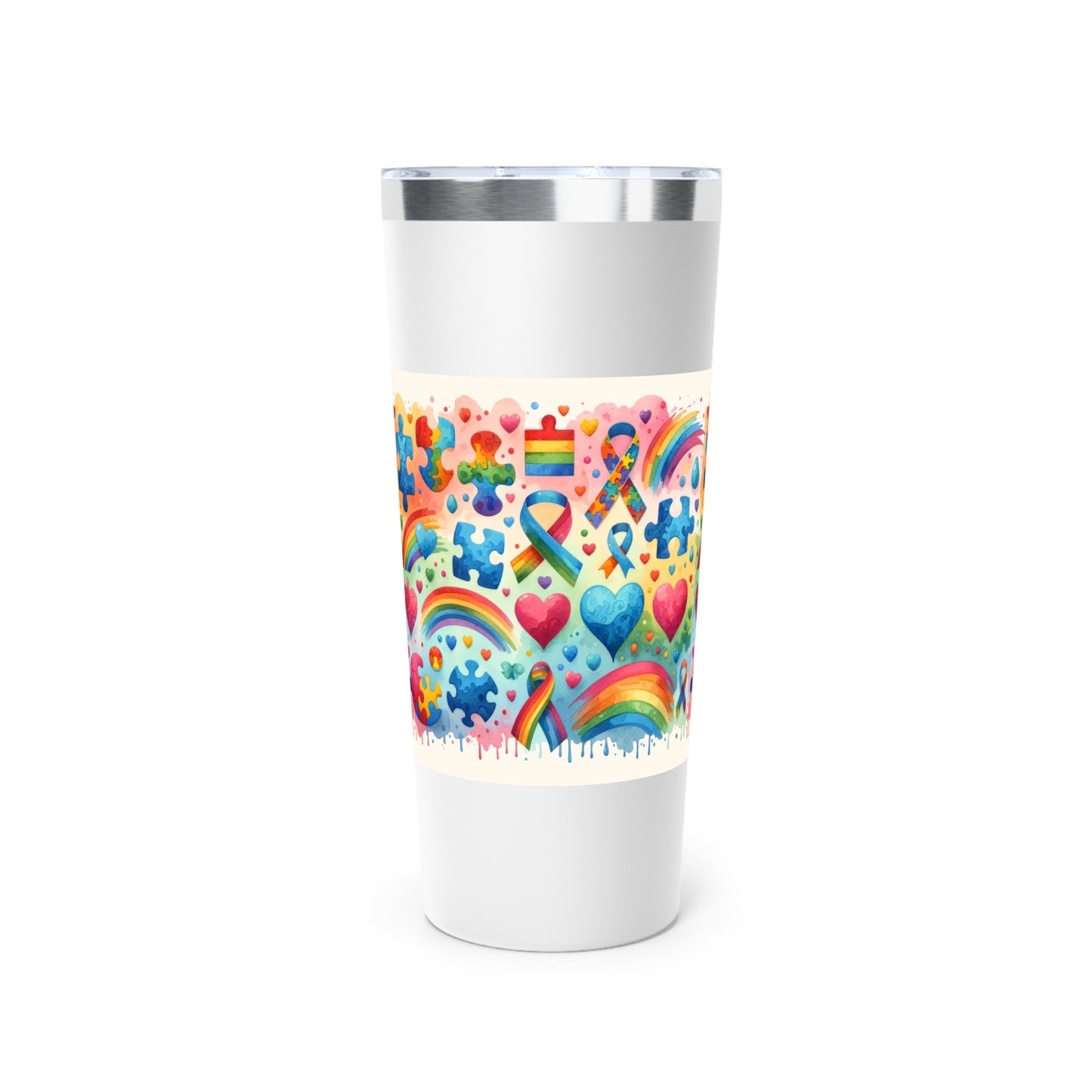 Autism, Copper Vacuum Insulated Tumbler, 22oz