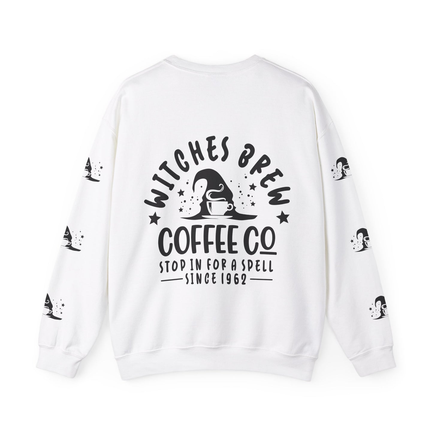 Witch’s brew coffee , ™ Crewneck Sweatshirt ( sleeve design )