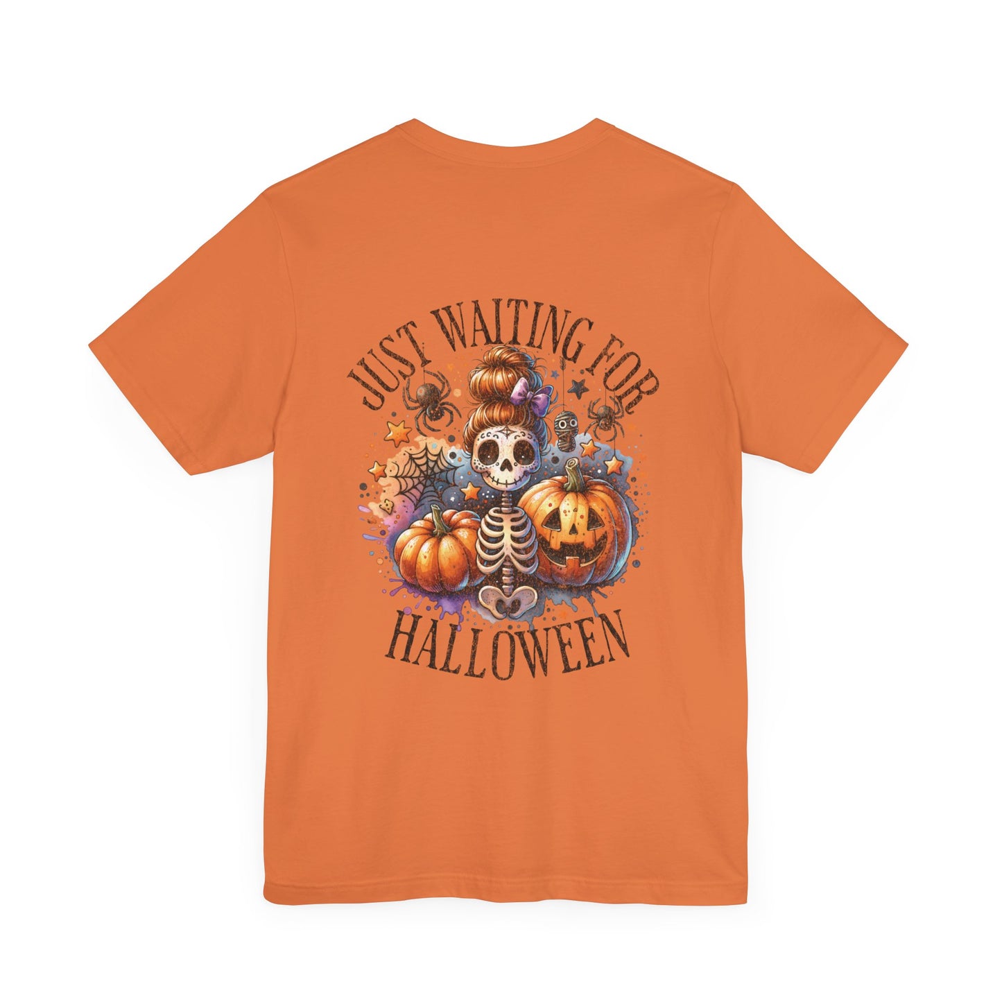 Just waiting for Halloween, Unisex Jersey Short Sleeve Tee (no sleeve design)