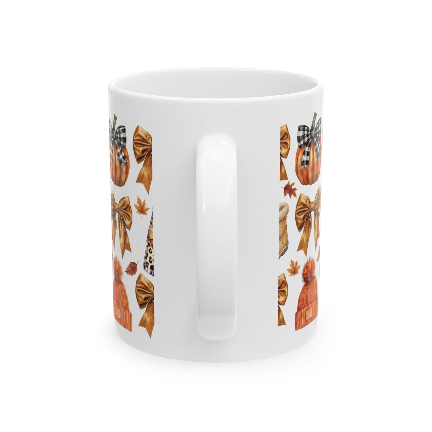 Fall and bows, Ceramic Mug 11oz & 15 oz