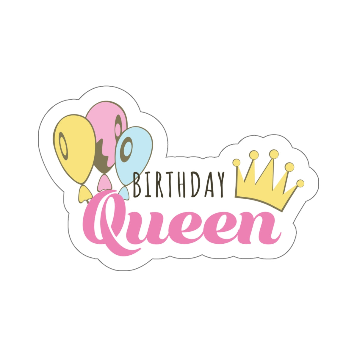 Birthday Queen, Kiss-Cut Stickers