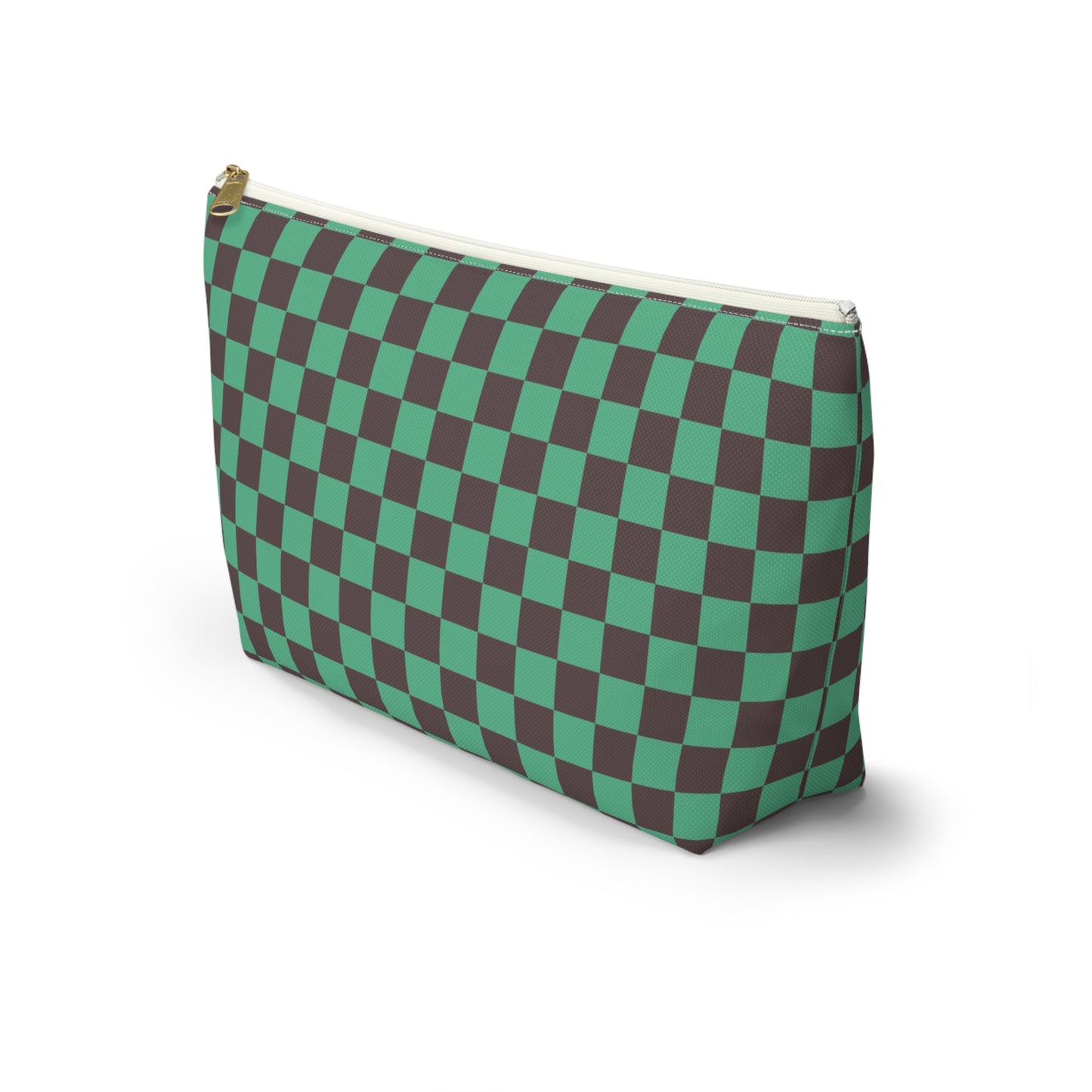 Black & green checkers   Accessory Pouch w T-bottoms