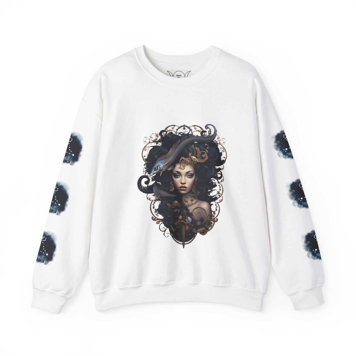 Pisces , ™ Crewneck Sweatshirt ( side arm design)