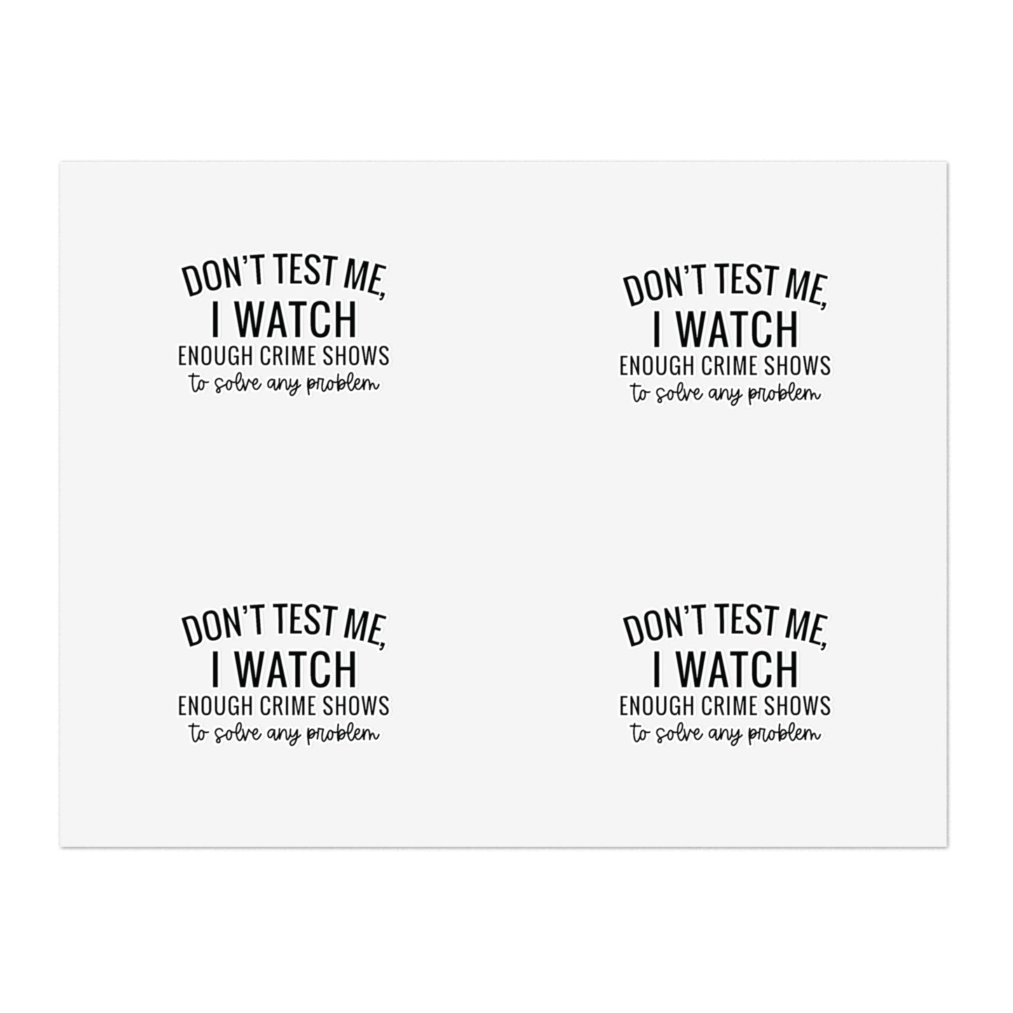 True crime watcher , Sticker Sheets