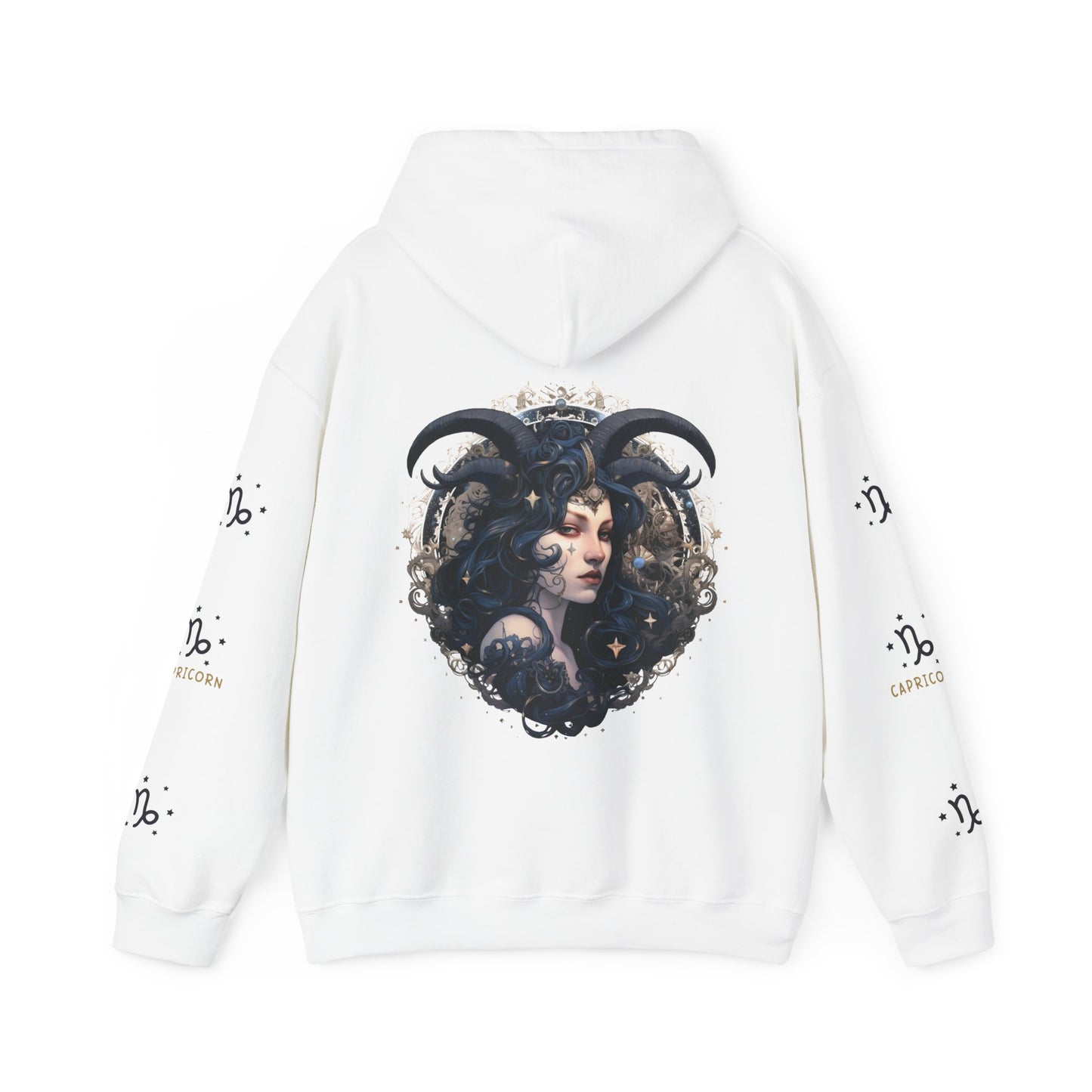 Capricorn,  Unisex Heavy Blend™ Hooded Sweatshirt (no side arm design)