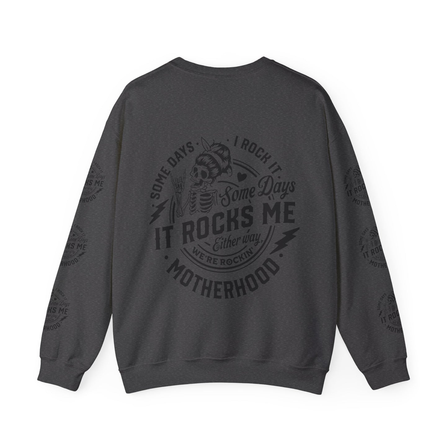 Rocking motherhood, ™ Crewneck Sweatshirt ( side arm design)