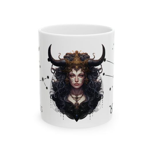 Taurus, Ceramic Mug, 11oz