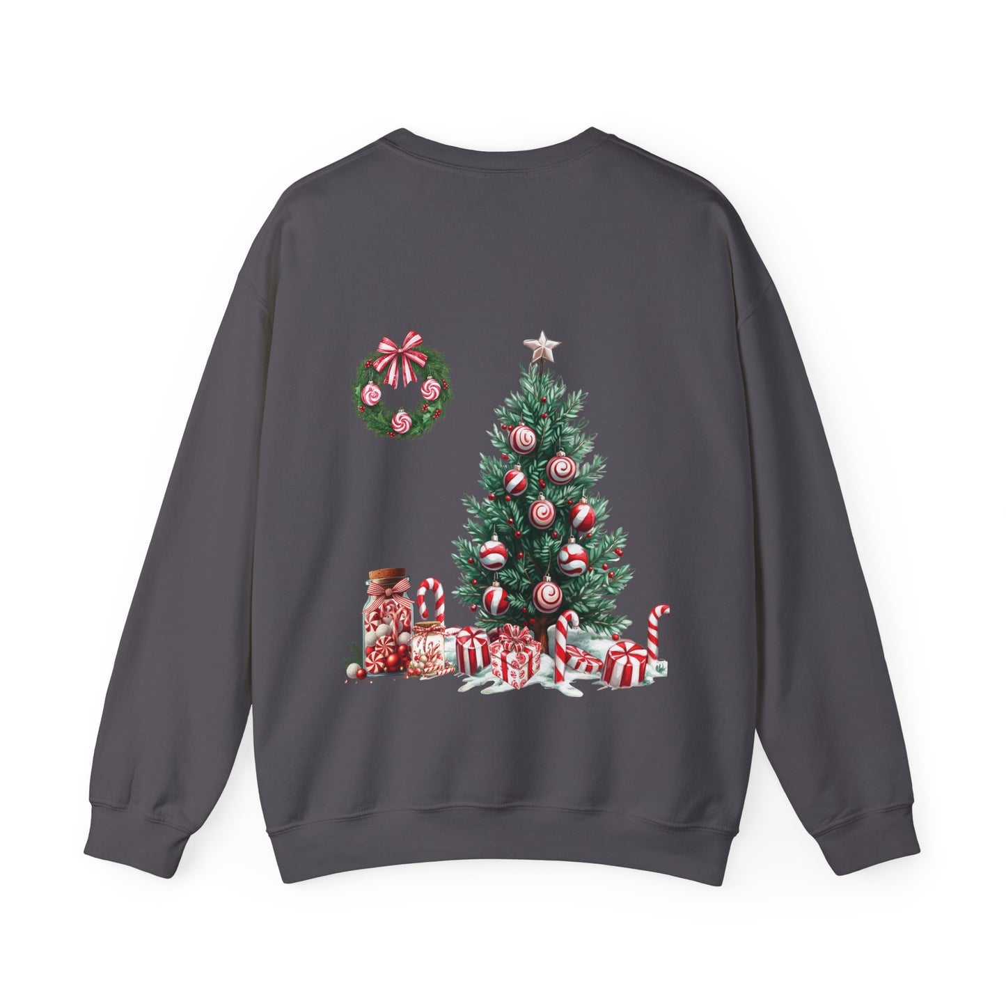 Peppermint Christmas , ™ Crewneck Sweatshirt ( no sleeve design )