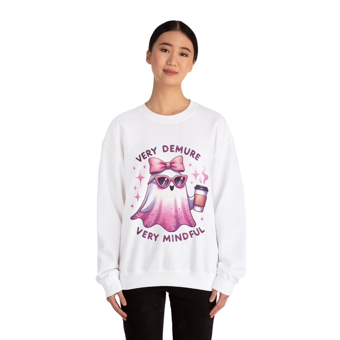 Very demure , ™ Crewneck Sweatshirt ( no sleeve design )