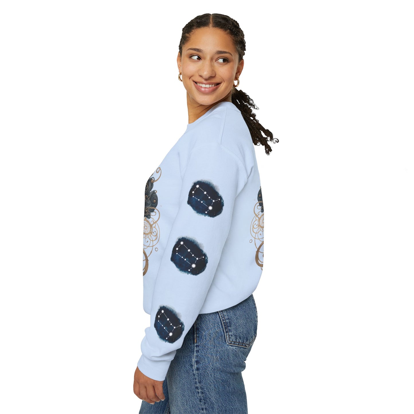 Gemini , ™ Crewneck Sweatshirt ( side arm design)