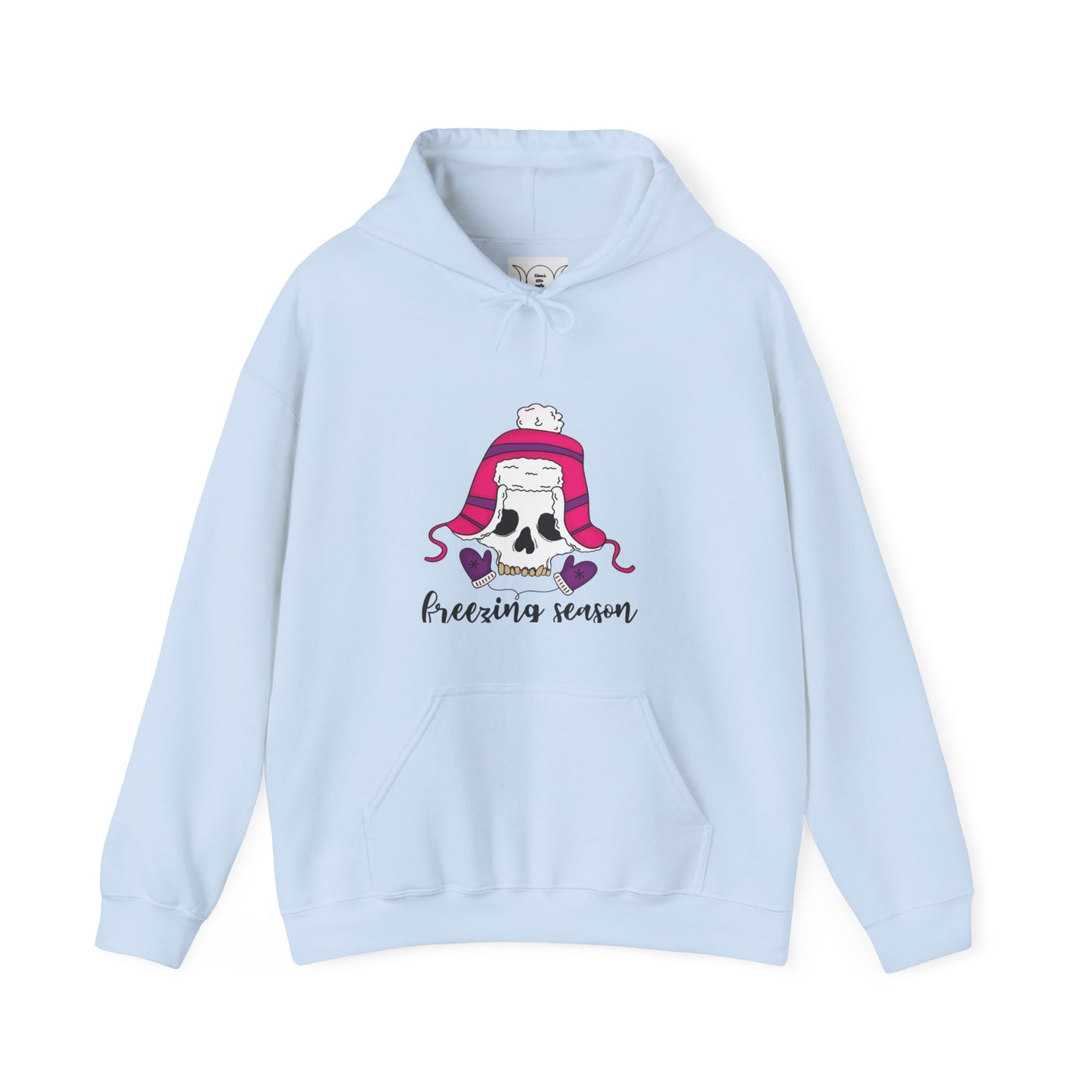 Freezing season, Unisex Heavy Blend™ Hooded Sweatshirt (no side arm design)