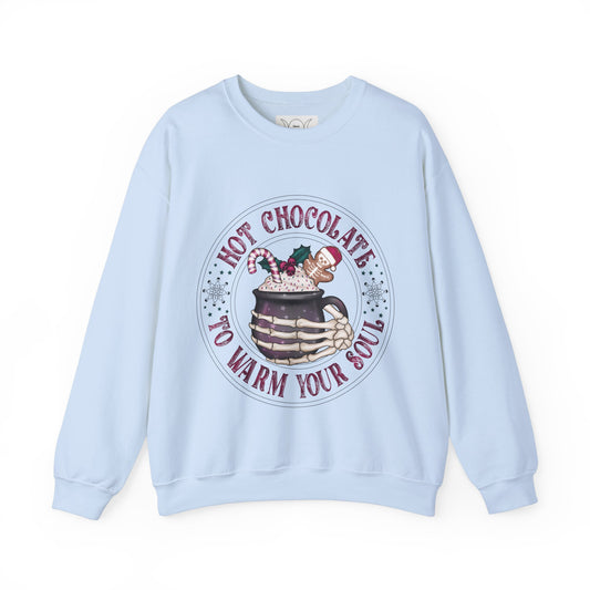 Hot chocolate to warm up my soul, ™ Crewneck Sweatshirt ( no sleeve design )