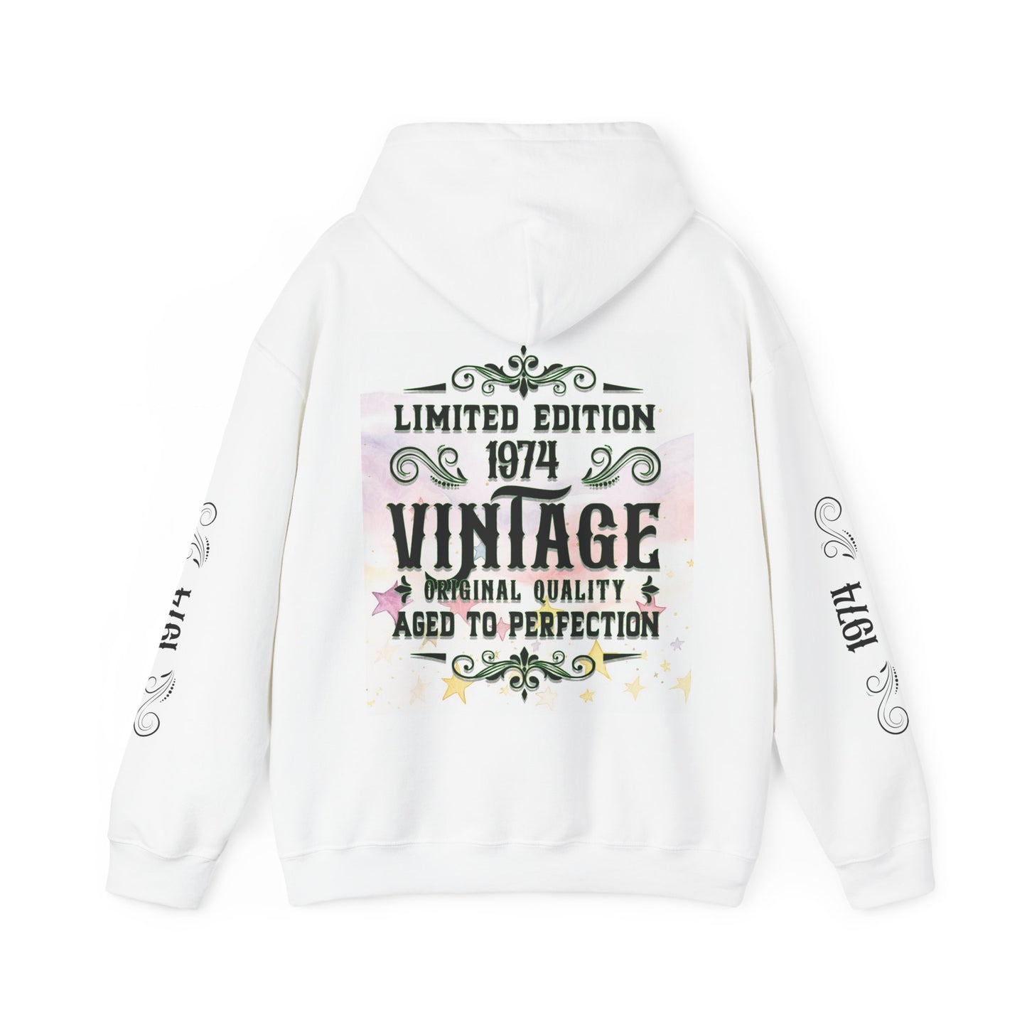 1974 vintage, Unisex Heavy Blend™ Hooded Sweatshirt