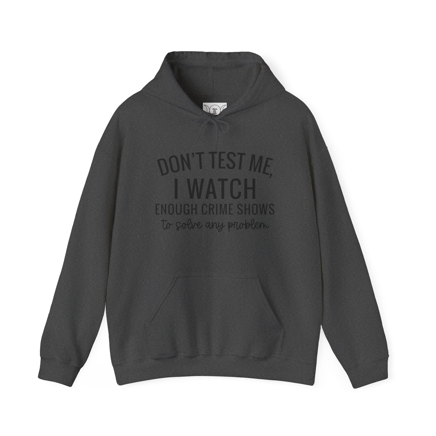 True crime watcher, Unisex Heavy Blend™ Hooded Sweatshirt (no side arm design)