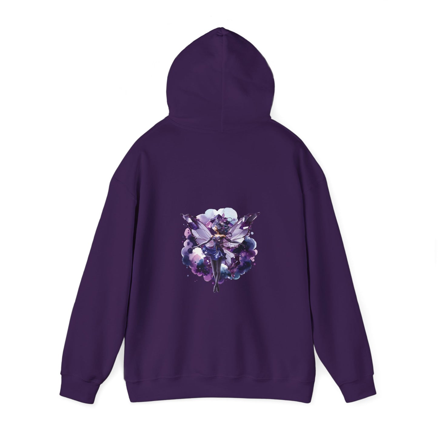 February amethyst fairy, Unisex Heavy Blend™ Hooded Sweatshirt ( no side arm design)