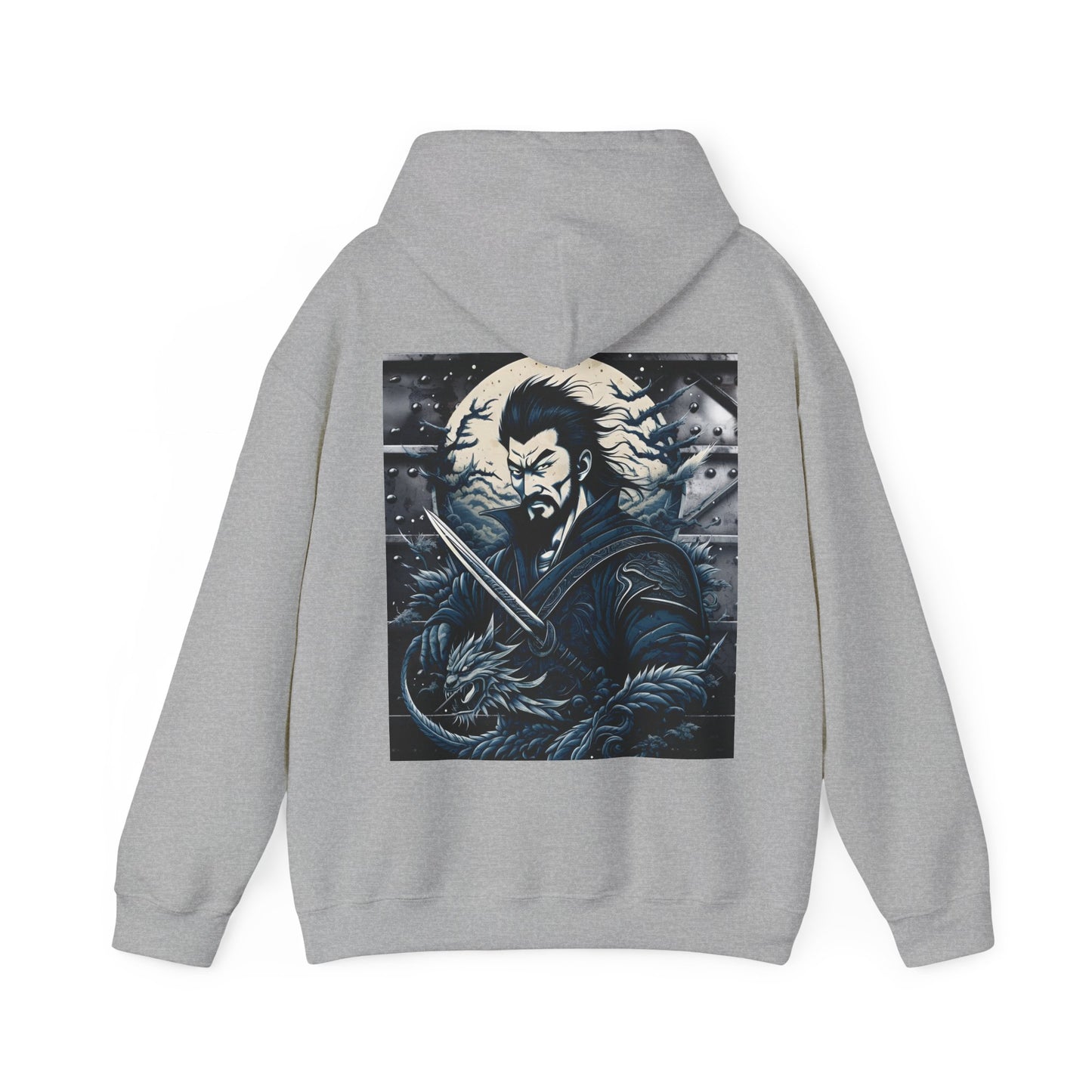 The warrior, Unisex Heavy Blend™ Hooded Sweatshirt ( no side arm design)