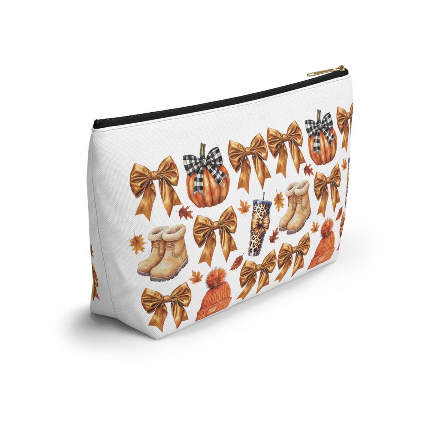 Fall and bows,  Accessory Pouch w T-bottoms