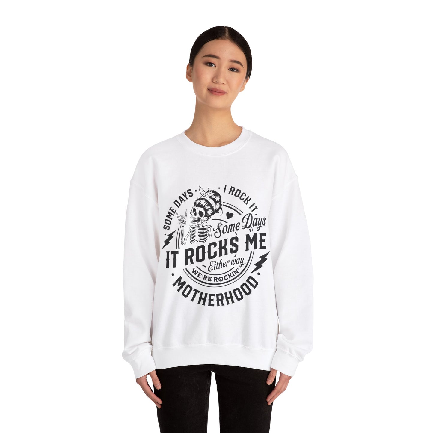 Rocking motherhood, ™ Crewneck Sweatshirt ( no arm design)