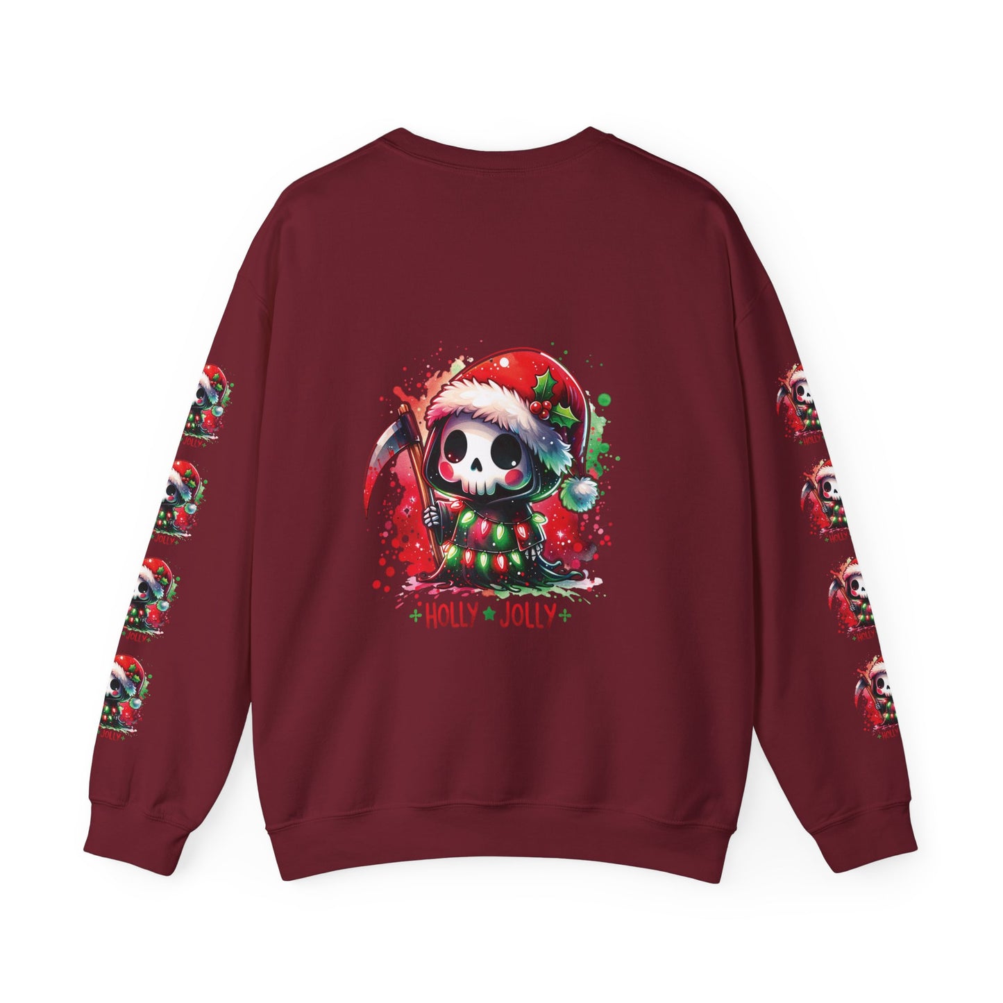 Holly jolly, ™ Crewneck Sweatshirt ( sleeve design )