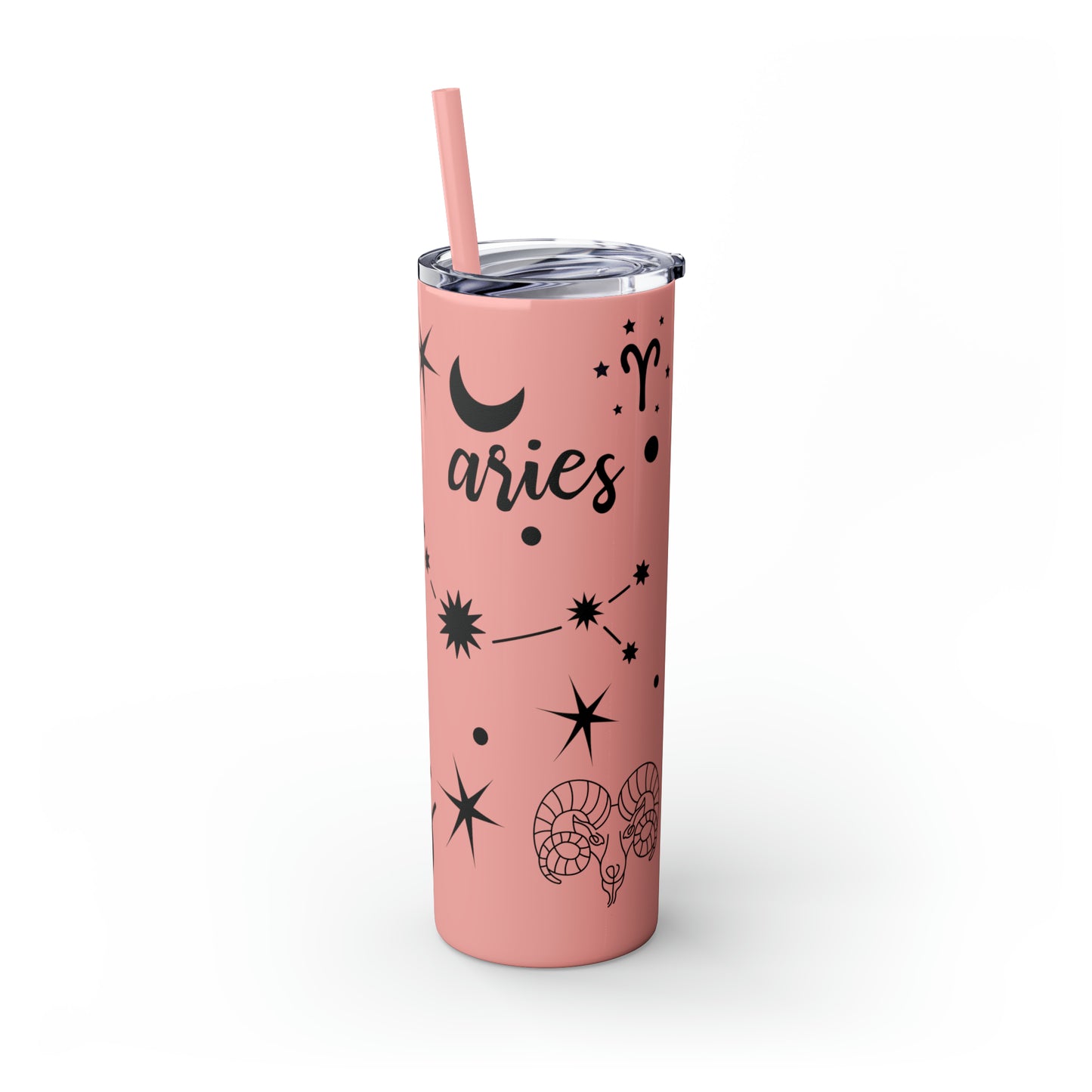 Aries, Skinny Tumbler with Straw, 20oz