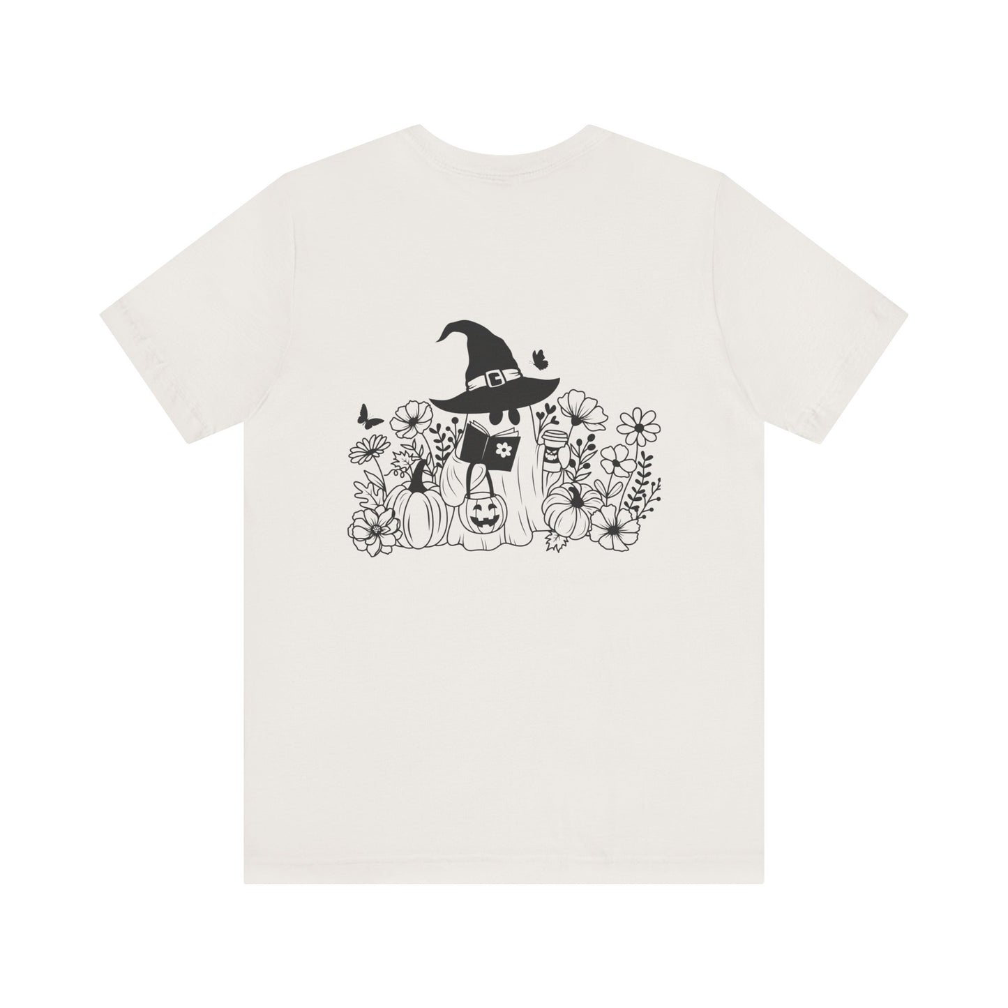 Cozy boo reading, Unisex Jersey Short Sleeve Tee ( No sleeve design)