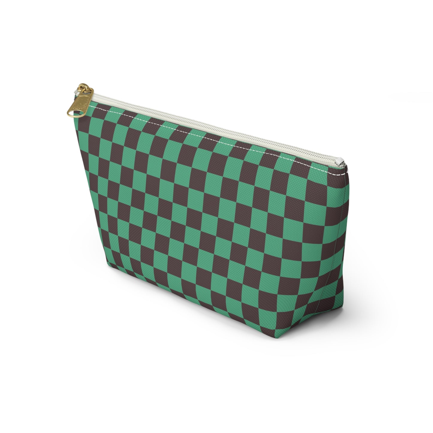 Black & green checkers   Accessory Pouch w T-bottoms