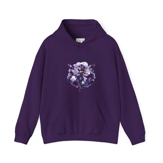 February amethyst fairy, Unisex Heavy Blend™ Hooded Sweatshirt (no arm design)