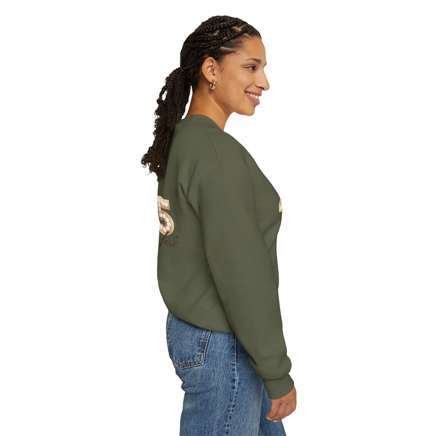 Happy year, Unisex Heavy Blend™ Crewneck Sweatshirt ( no sleeve design)