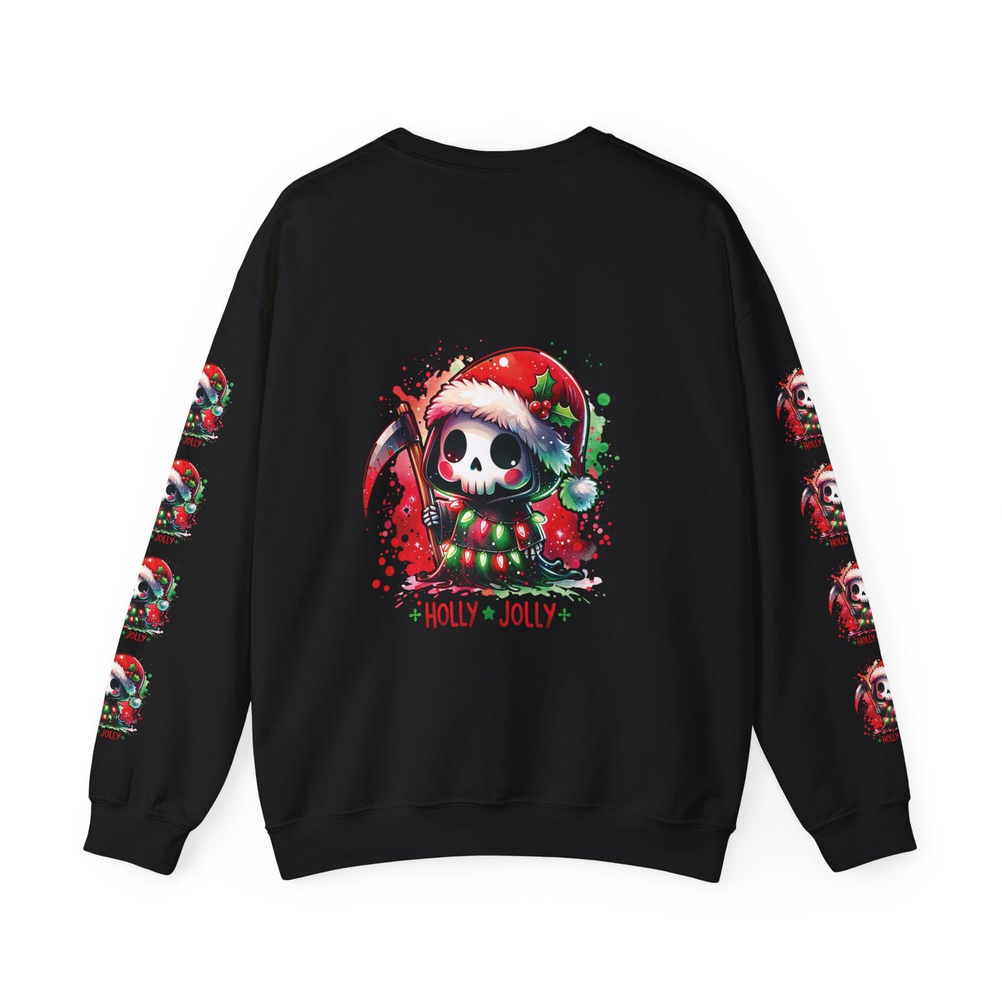 Holly jolly, ™ Crewneck Sweatshirt ( sleeve design )