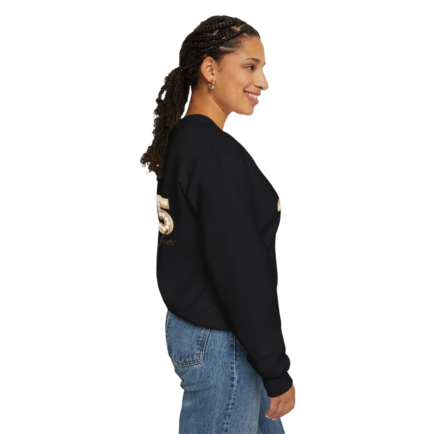 Happy year, Unisex Heavy Blend™ Crewneck Sweatshirt ( no sleeve design)