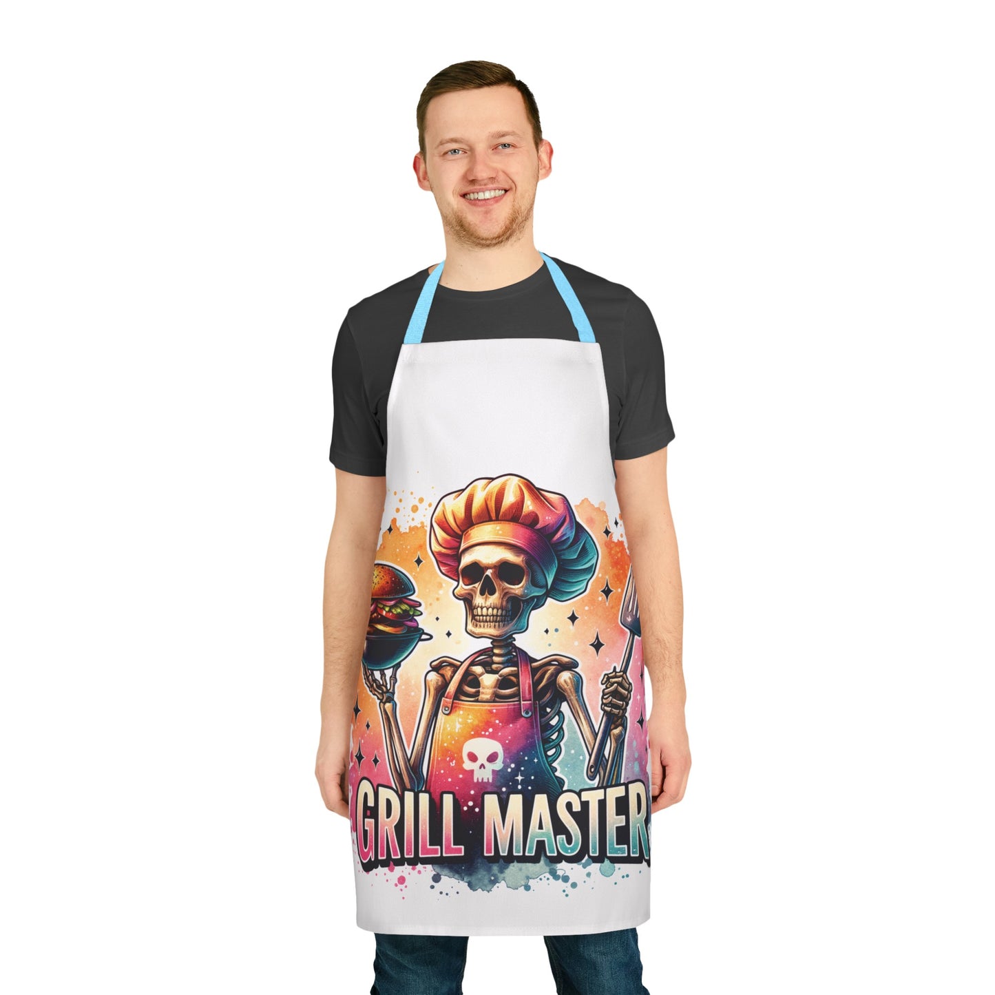 Grill master, Apron, 5-Color Straps (AOP)