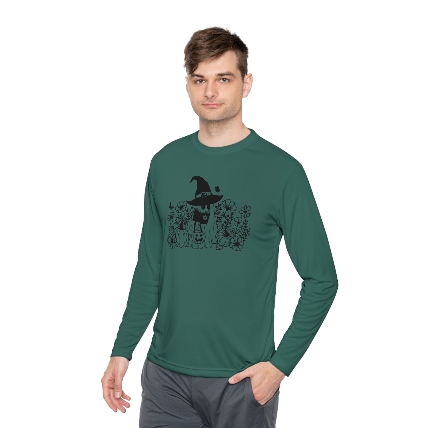 Cozy boo reading,  Unisex Lightweight Long Sleeve Tee