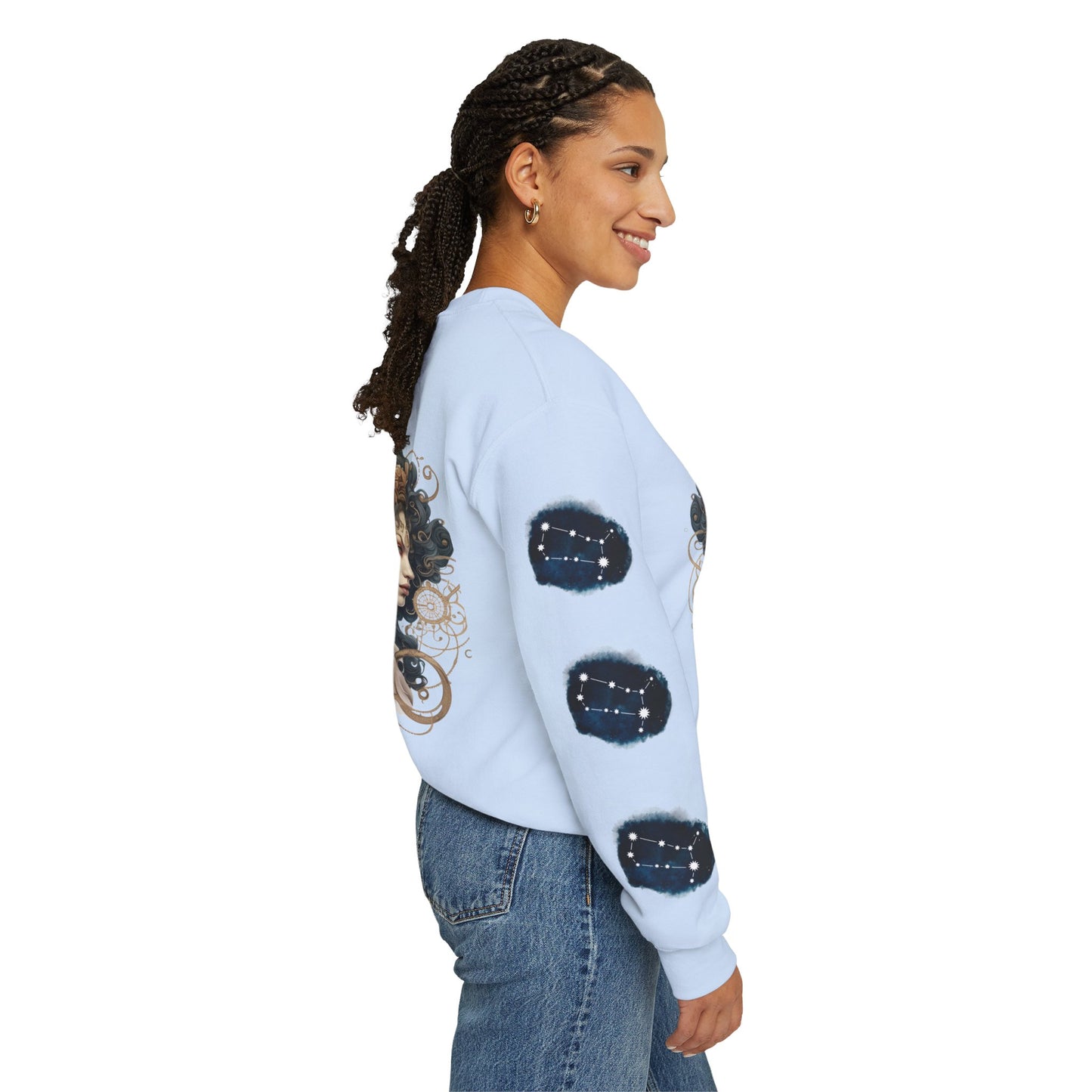 Gemini , ™ Crewneck Sweatshirt ( side arm design)