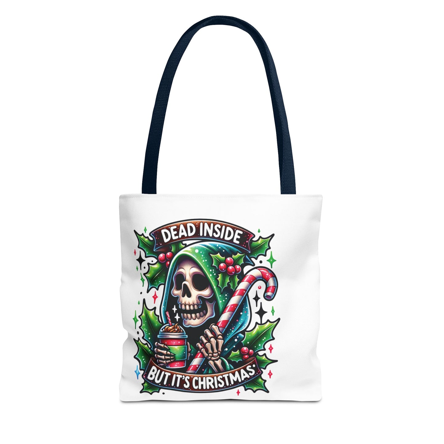 Dead inside but it’s Christmas, Tote Bag (AOP)