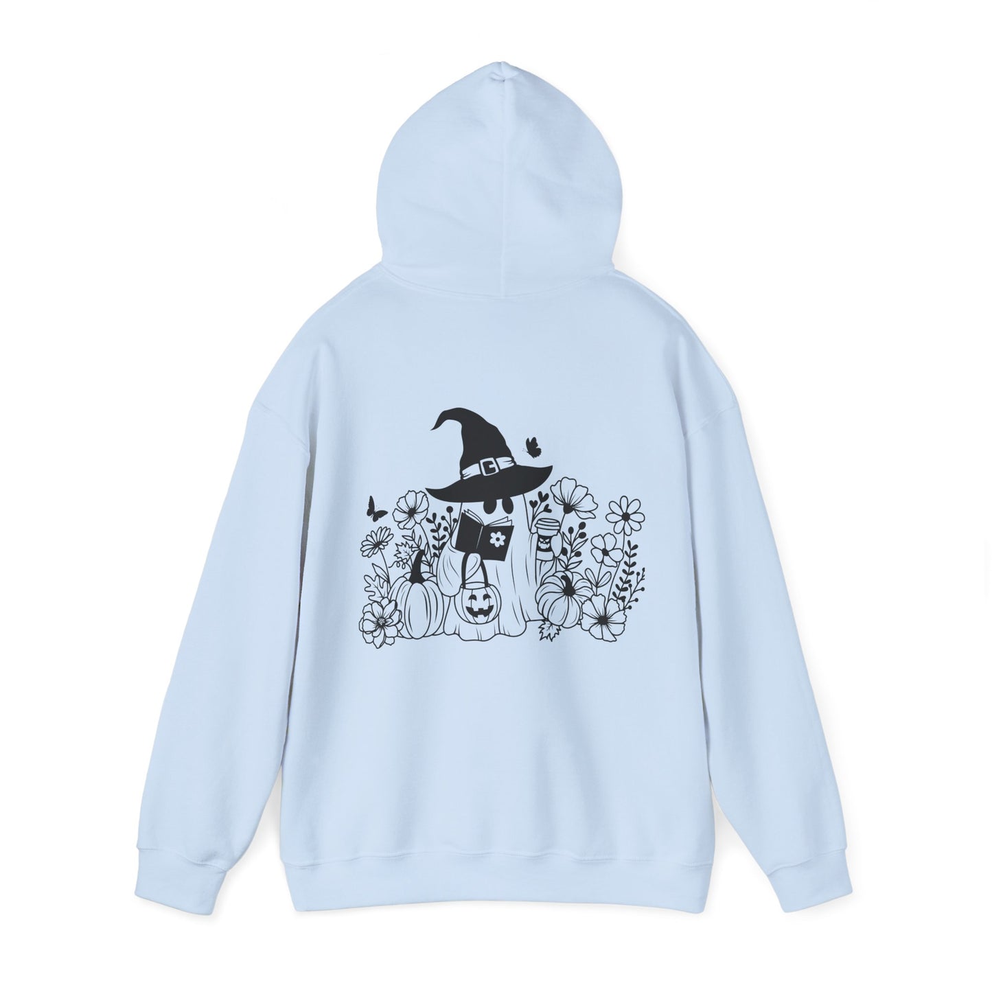 Cozy boo reader ,  Unisex Heavy Blend™ Hooded Sweatshirt (no side arm design)