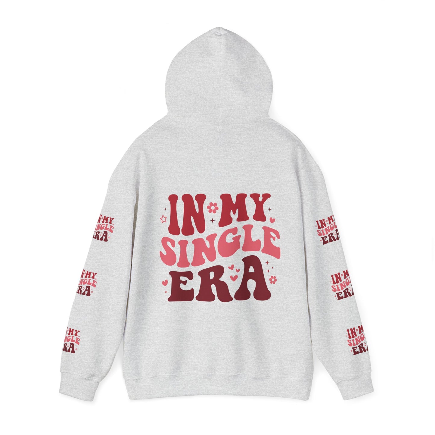 In my single era, Unisex Heavy Blend™ Hooded Sweatshirt (side arm design)