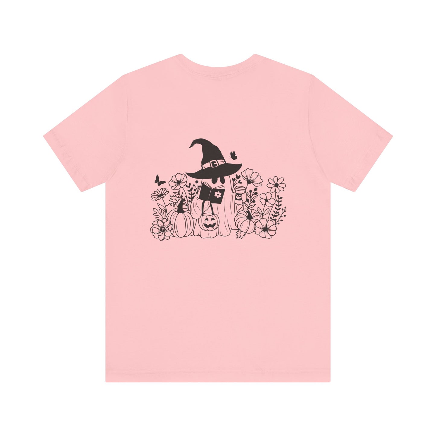 Cozy boo reading, Unisex Jersey Short Sleeve Tee ( No sleeve design)