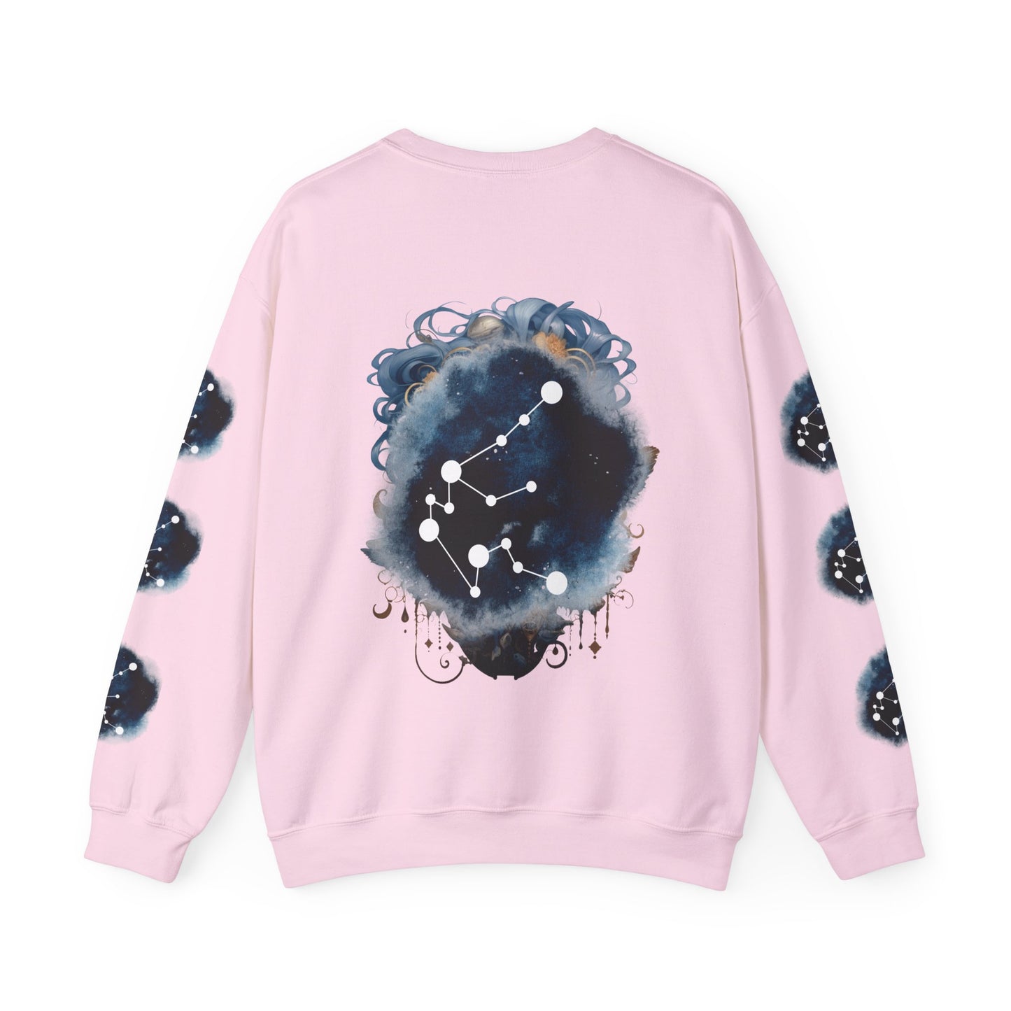 Aquarius , ™ Crewneck Sweatshirt ( side arm design)