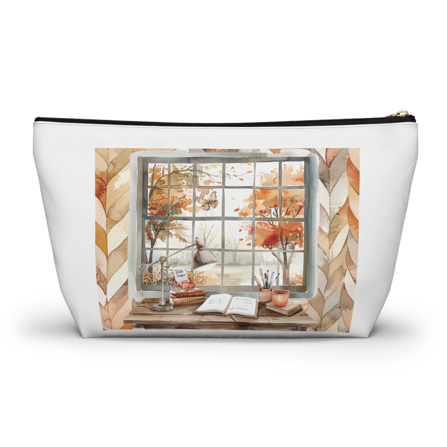 #autumn,  Accessory Pouch w T-bottom