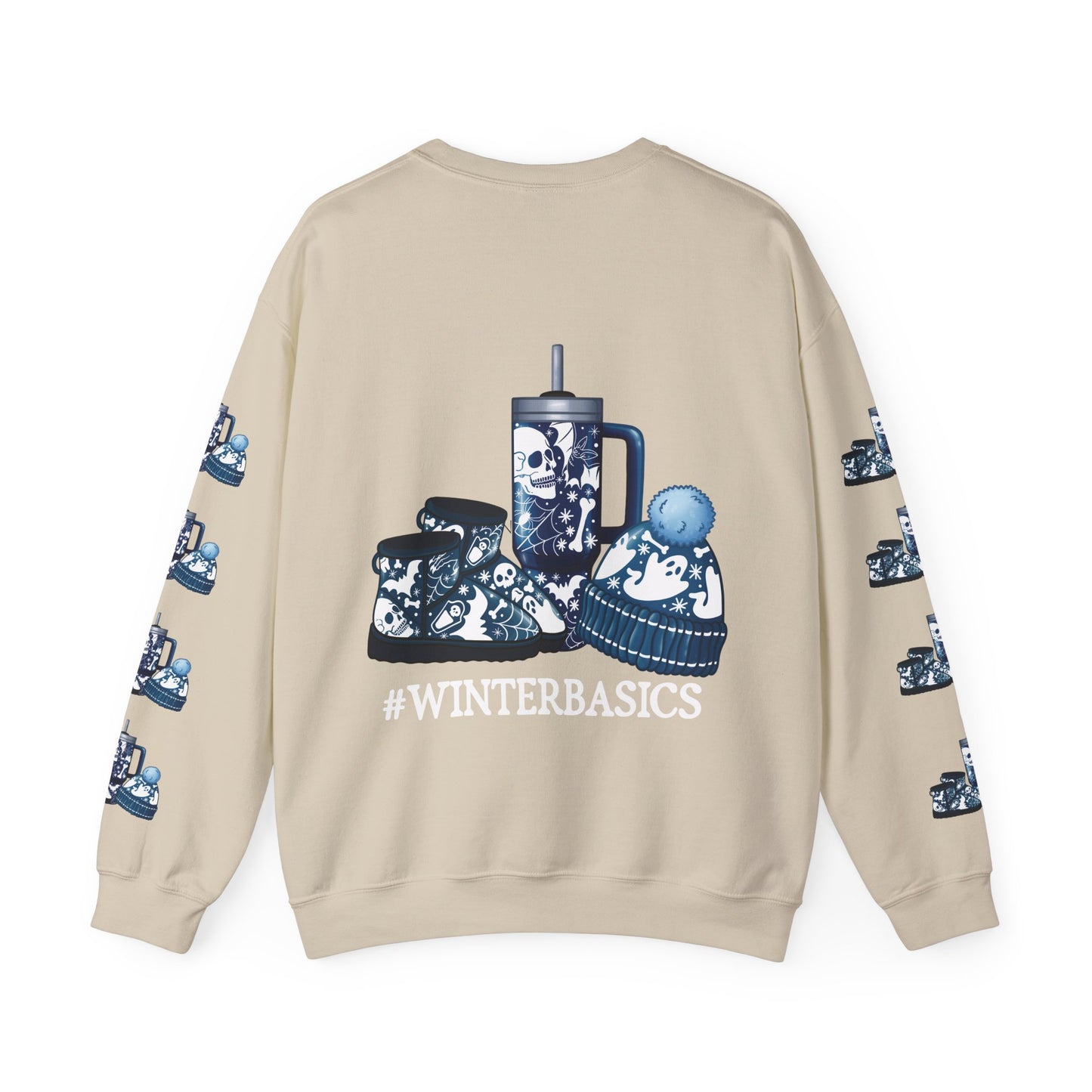 #winterbasics, ™ Crewneck Sweatshirt ( sleeve design )