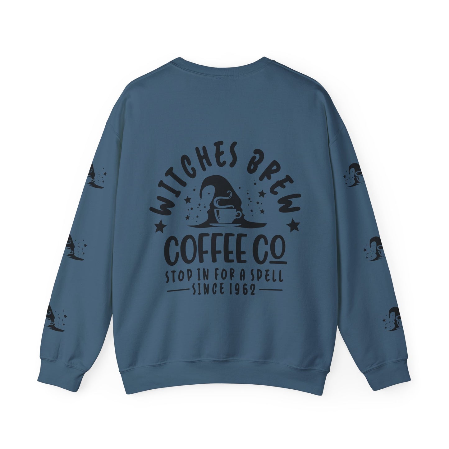 Witch’s brew coffee , ™ Crewneck Sweatshirt ( sleeve design )