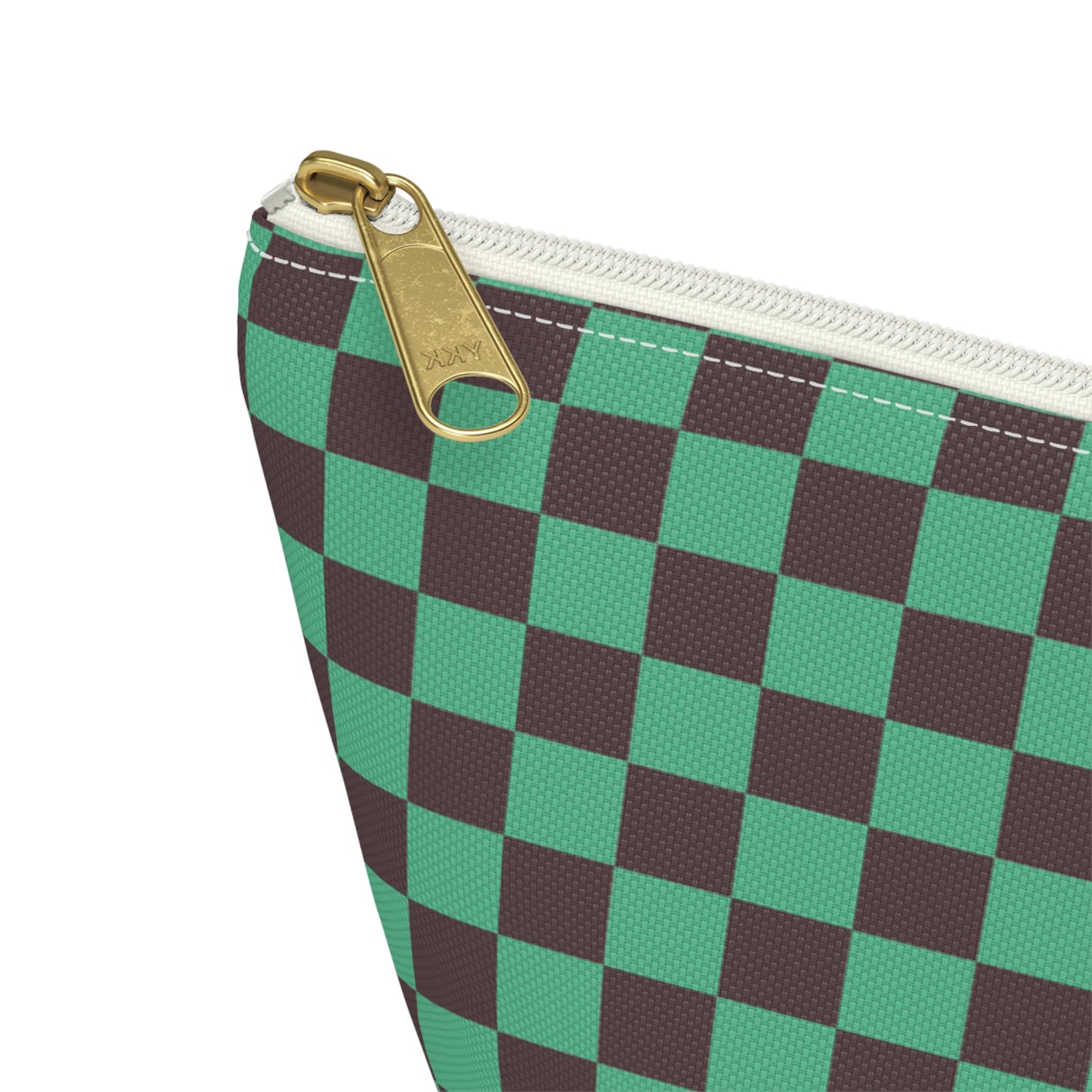 Black & green checkers   Accessory Pouch w T-bottoms