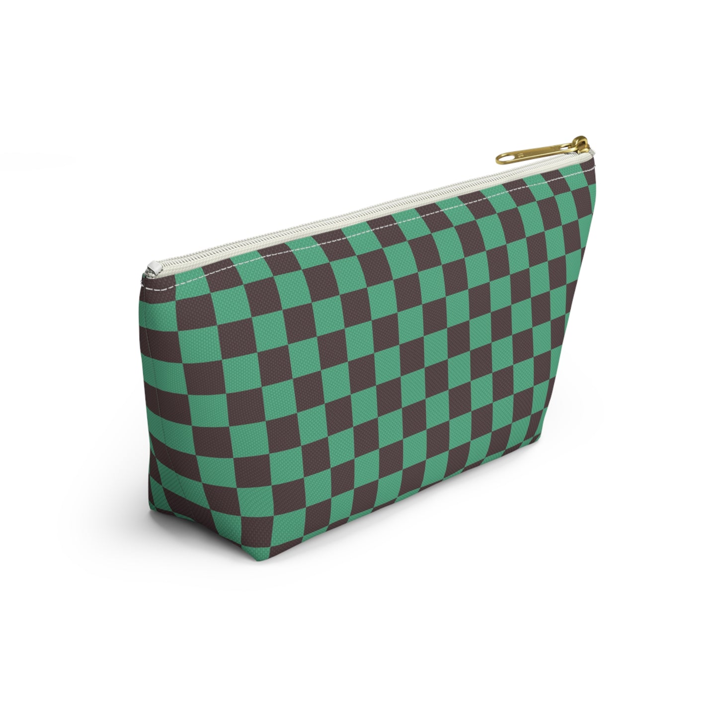 Black & green checkers   Accessory Pouch w T-bottoms