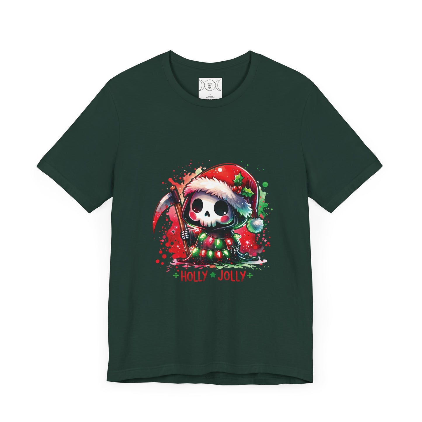 Holly jolly , Unisex Jersey Short Sleeve Tee ( no sleeve design)