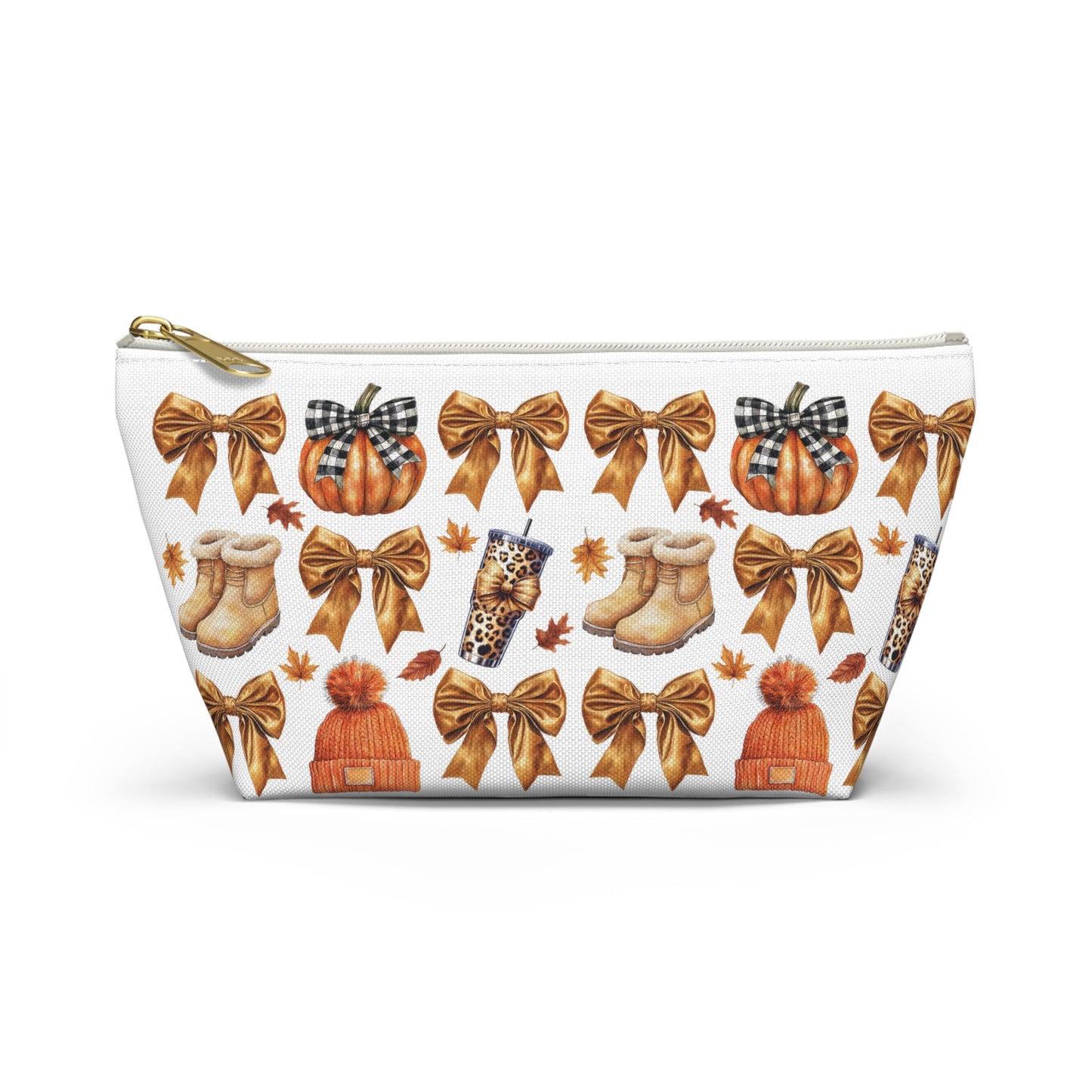 Fall and bows,  Accessory Pouch w T-bottoms